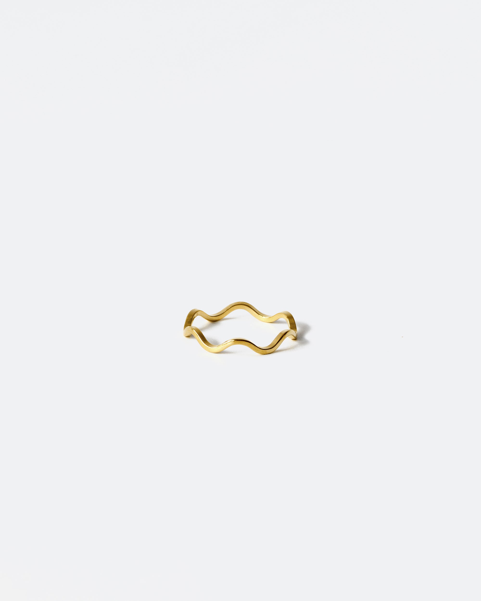 Billow wave ring 18k gold - IDAMARI
