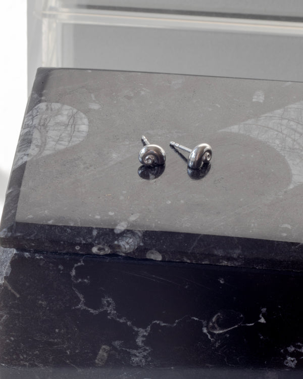 Nautilus stud earrings