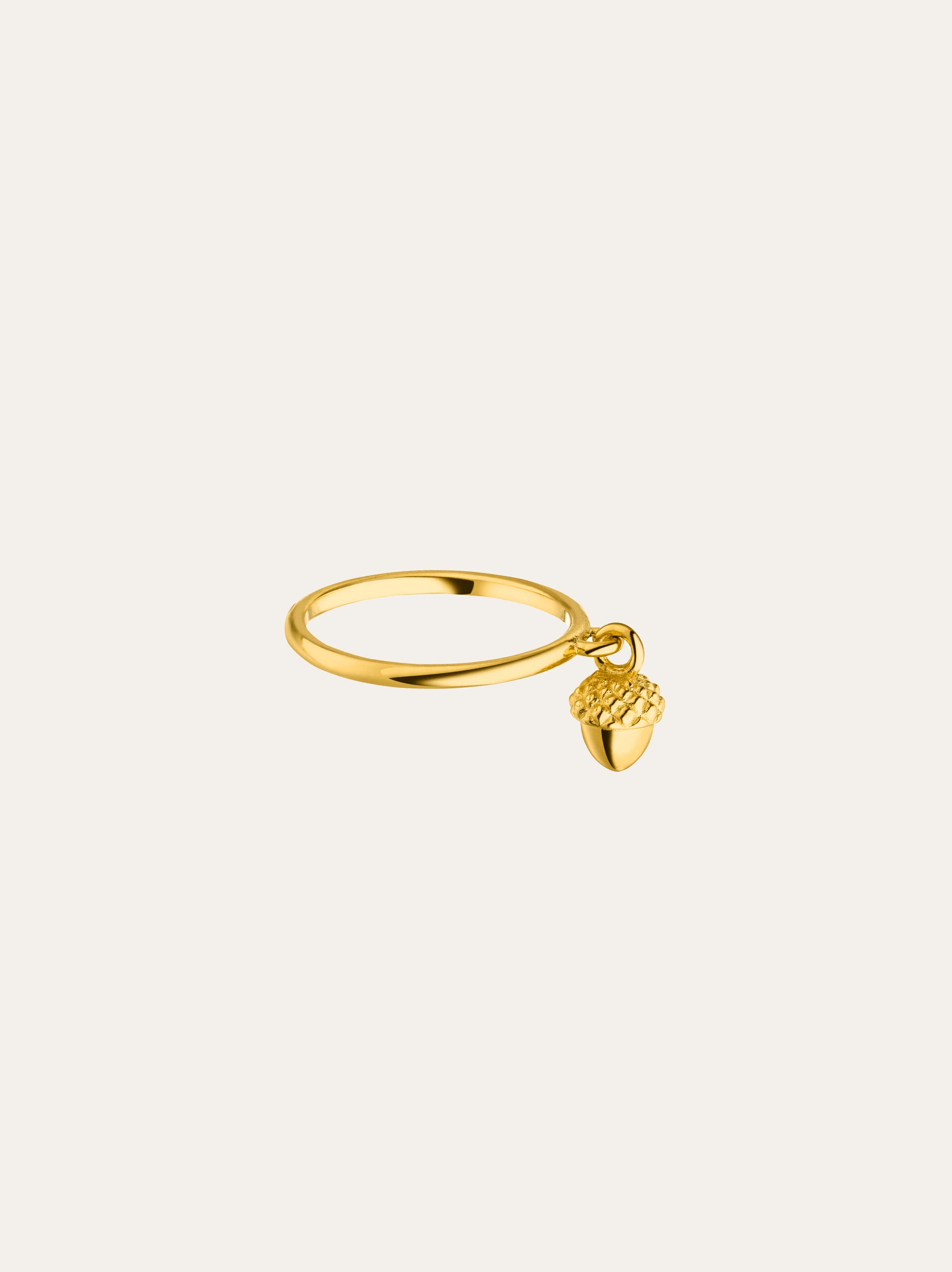 Acorn Charm Ring 18k - IDAMARI