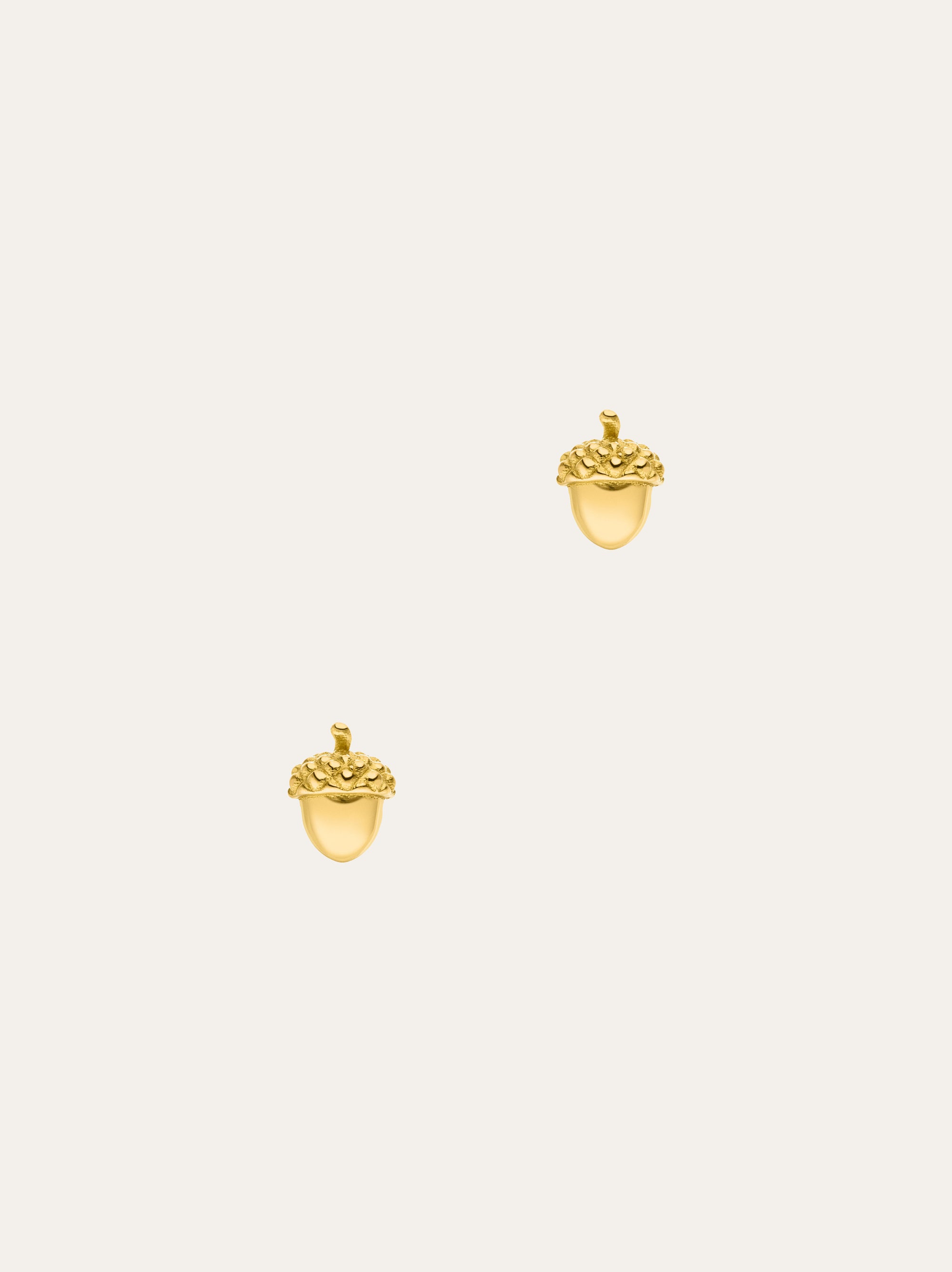 Acorn stud earrings 18k - IDAMARI