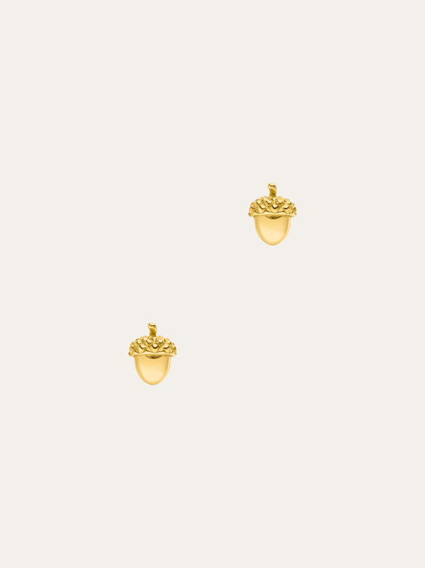 Acorn stud earrings 18k - IDAMARI