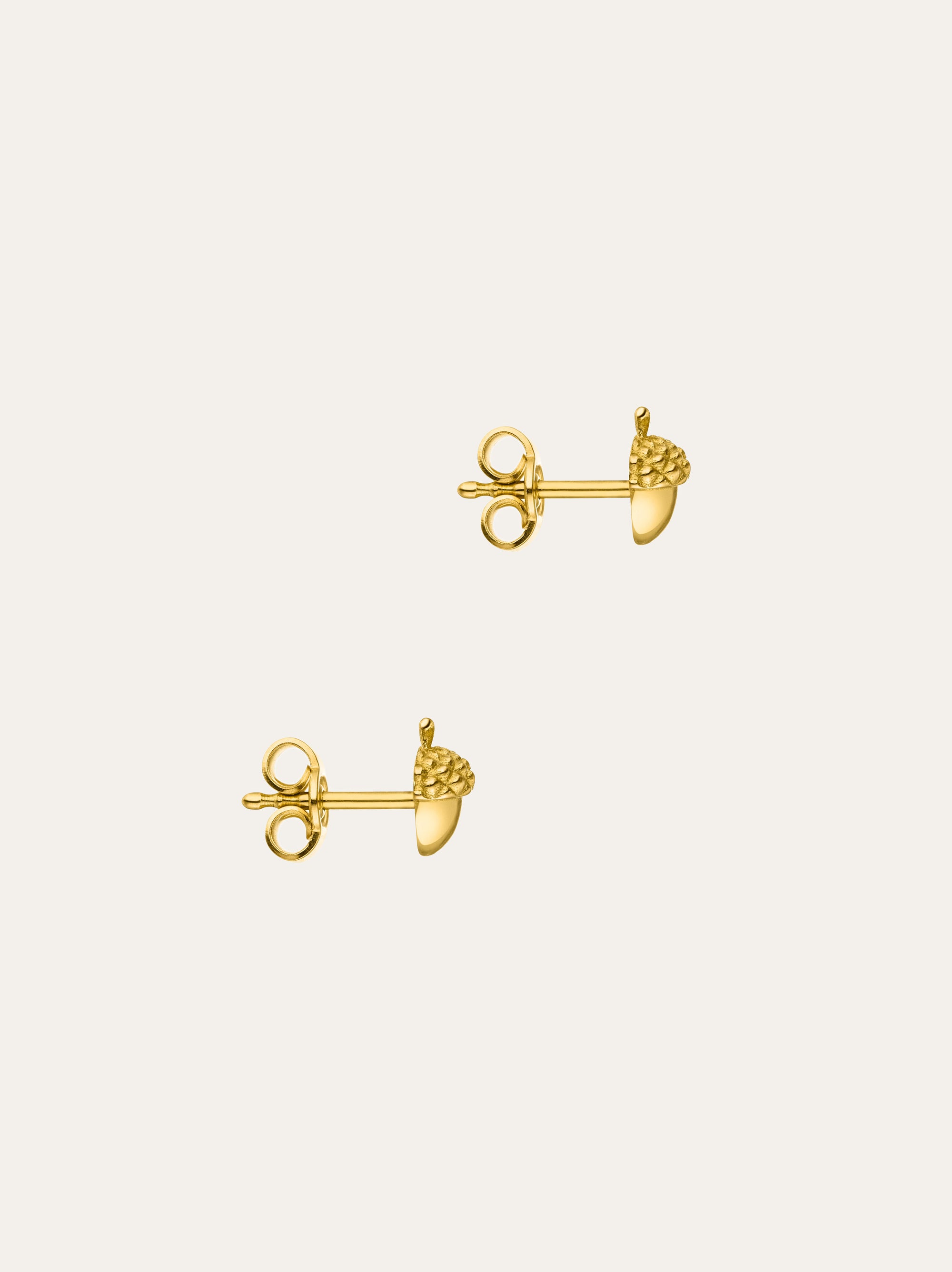 Acorn stud earrings 18k - IDAMARI
