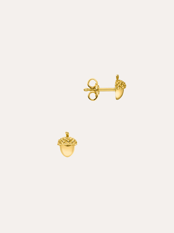 Acorn stud earrings 18k - IDAMARI