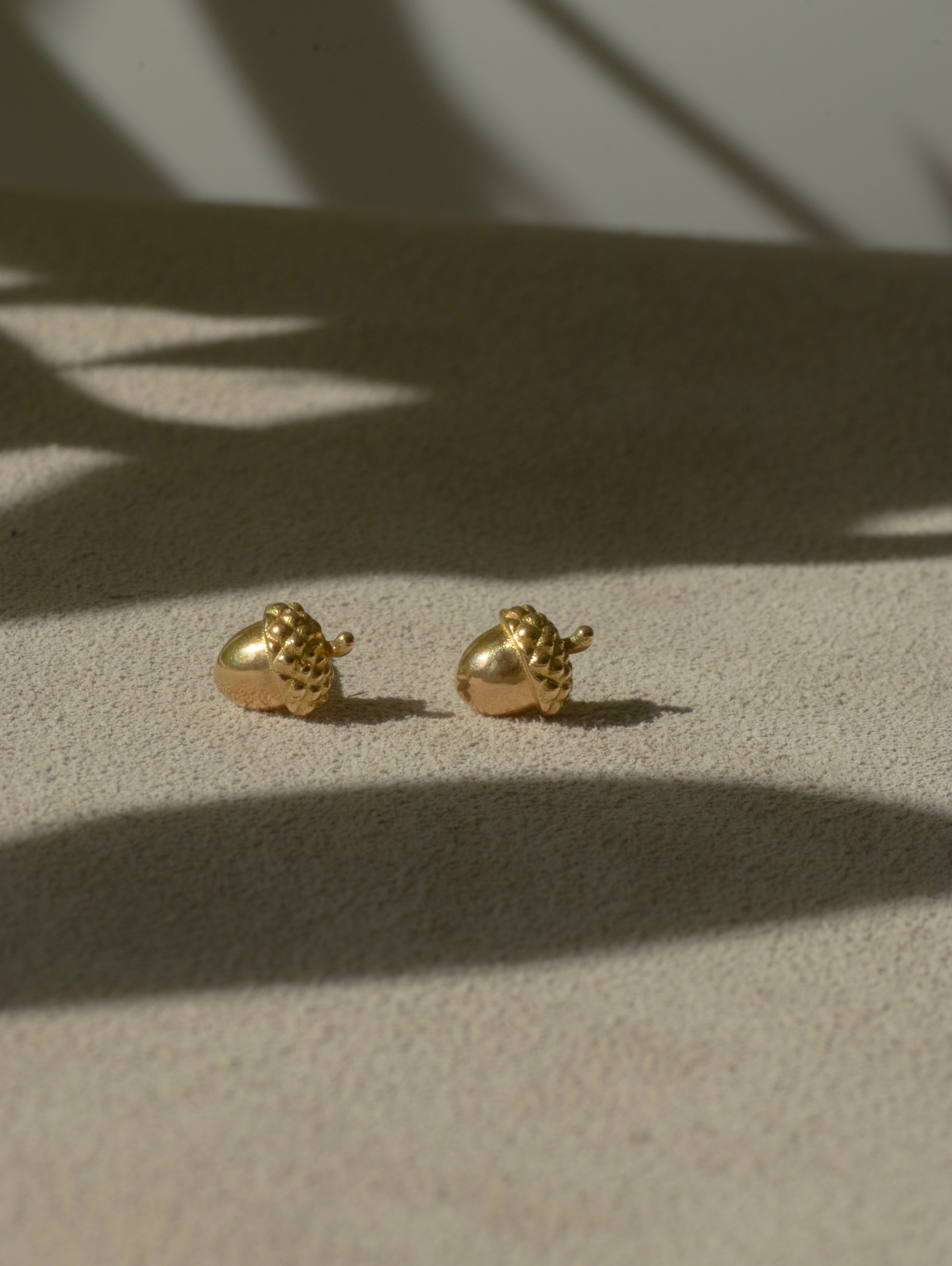 Small Gold Bow AD Studs – zahana