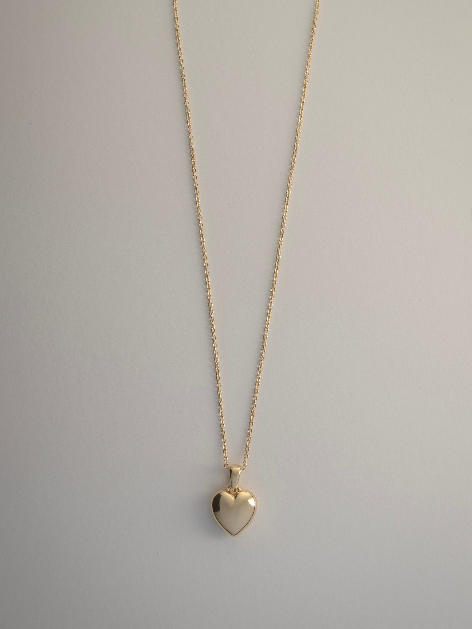 Puffy heart necklace