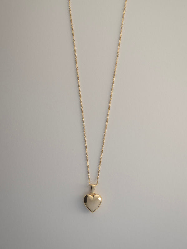 Puffy heart necklace