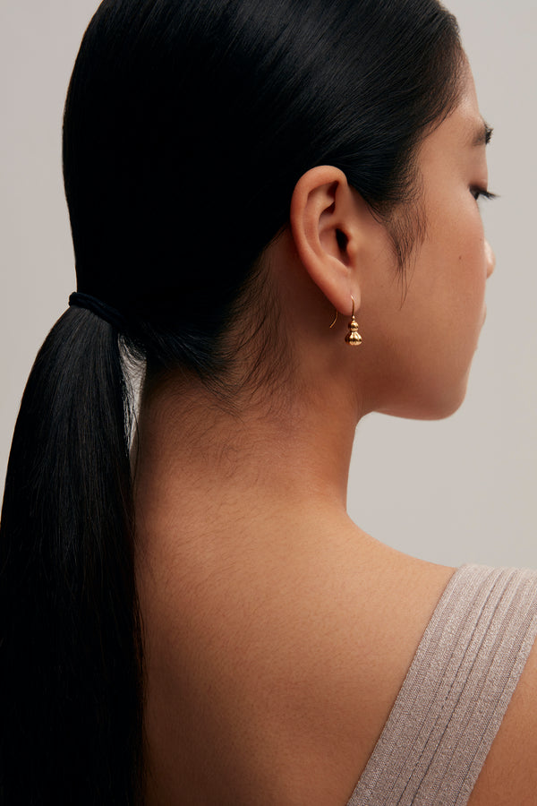 idamari - Butternut drop earrings gold